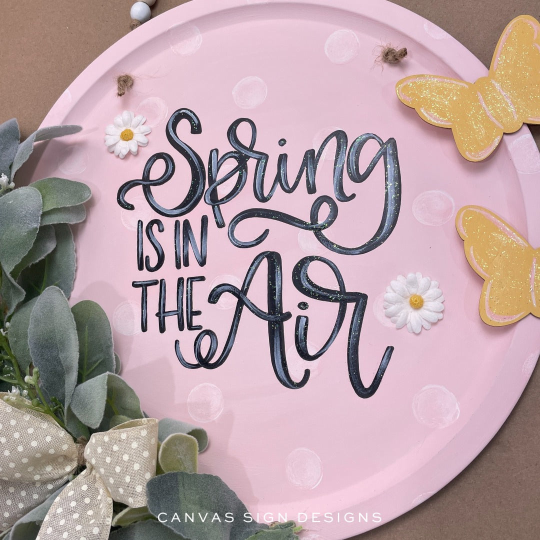 Spring is in the Air Lettering Template