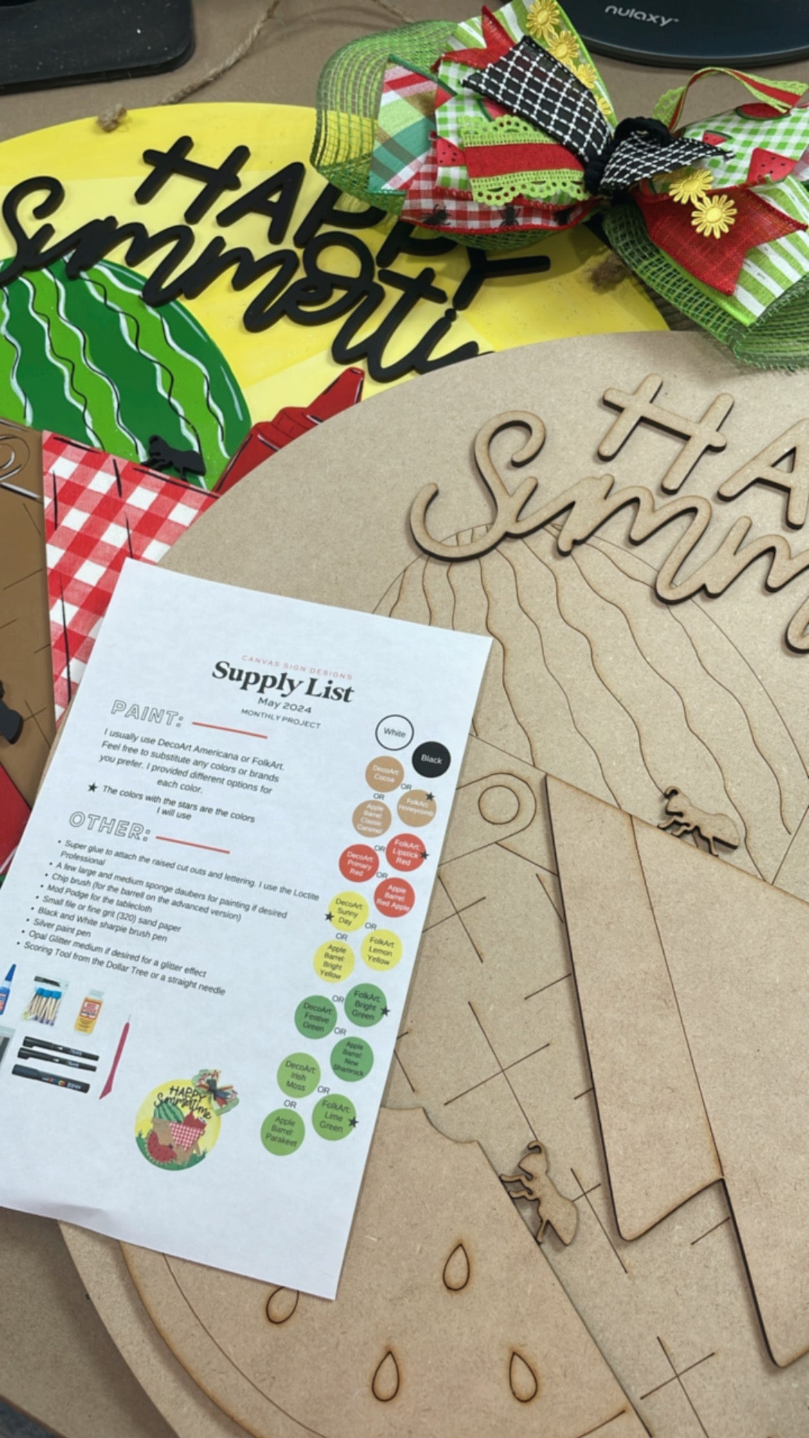 May 2024 Project Kit - Watermelon Picnic