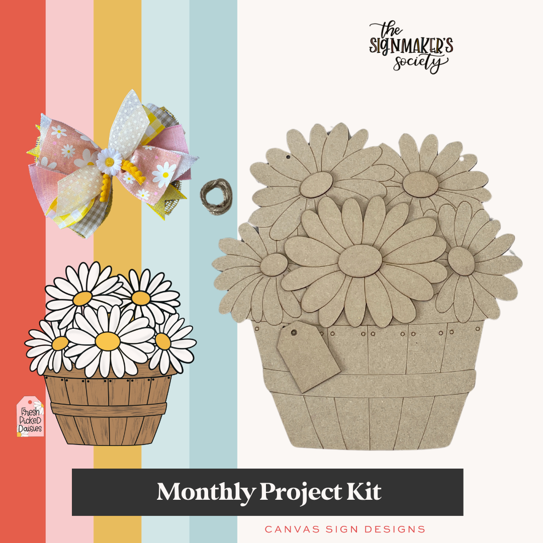 April 2024 Project Kit - Daisy Basket