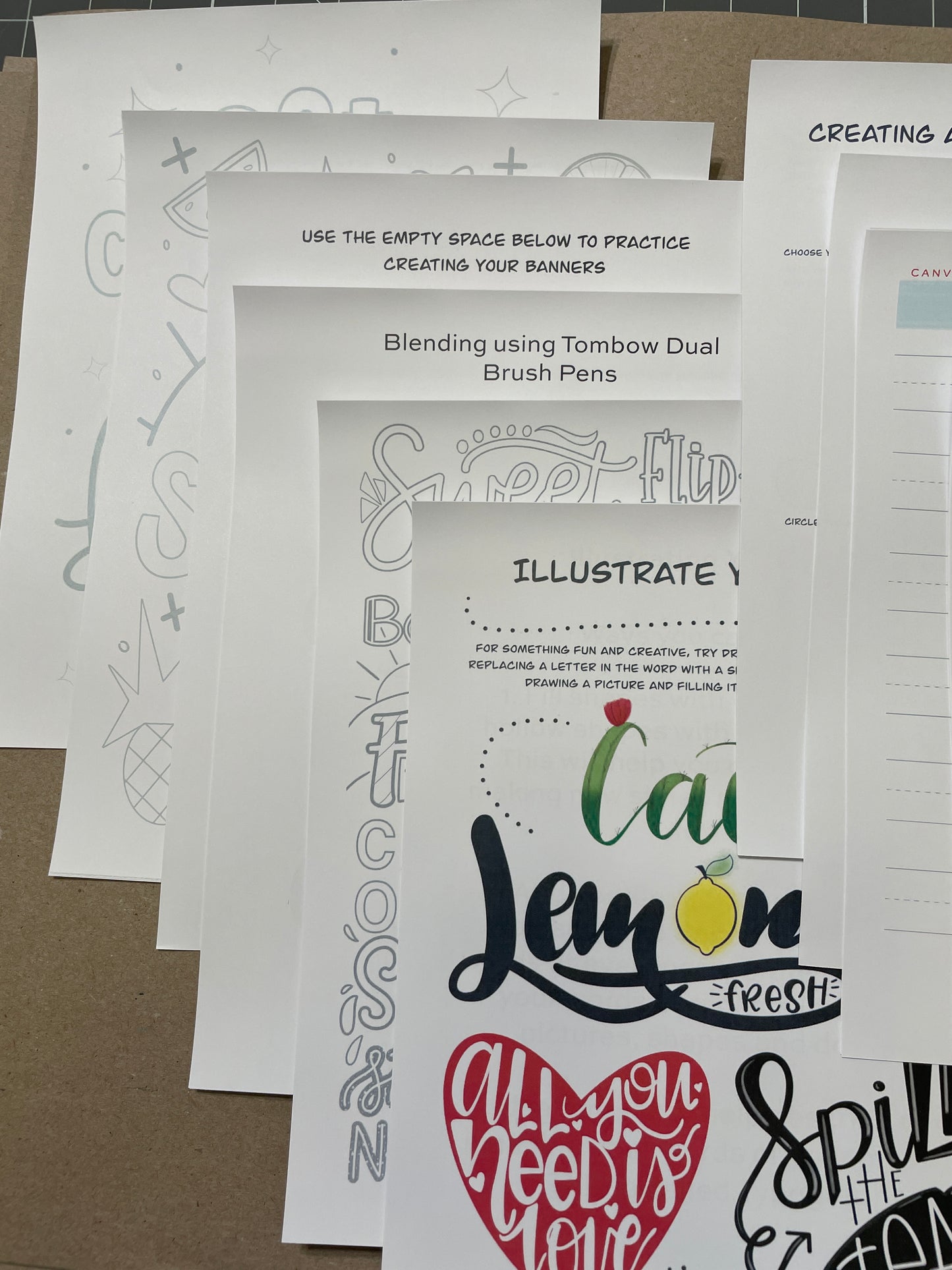 Creative Lettering for Kids & Teens Workbook