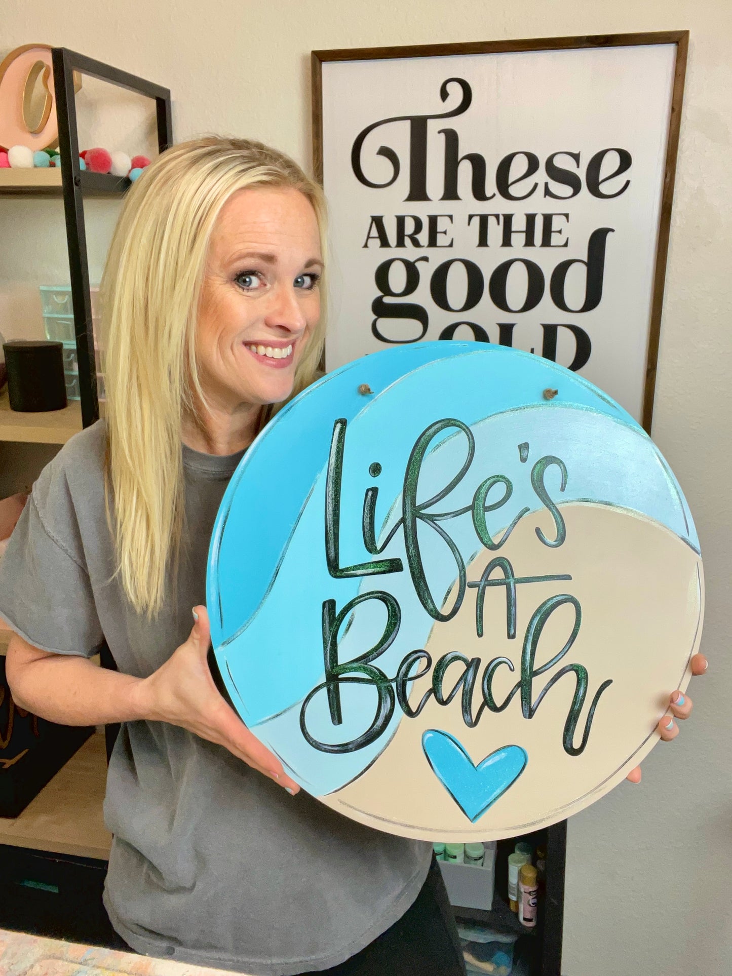 Life Is a Beach Door Hanger Template