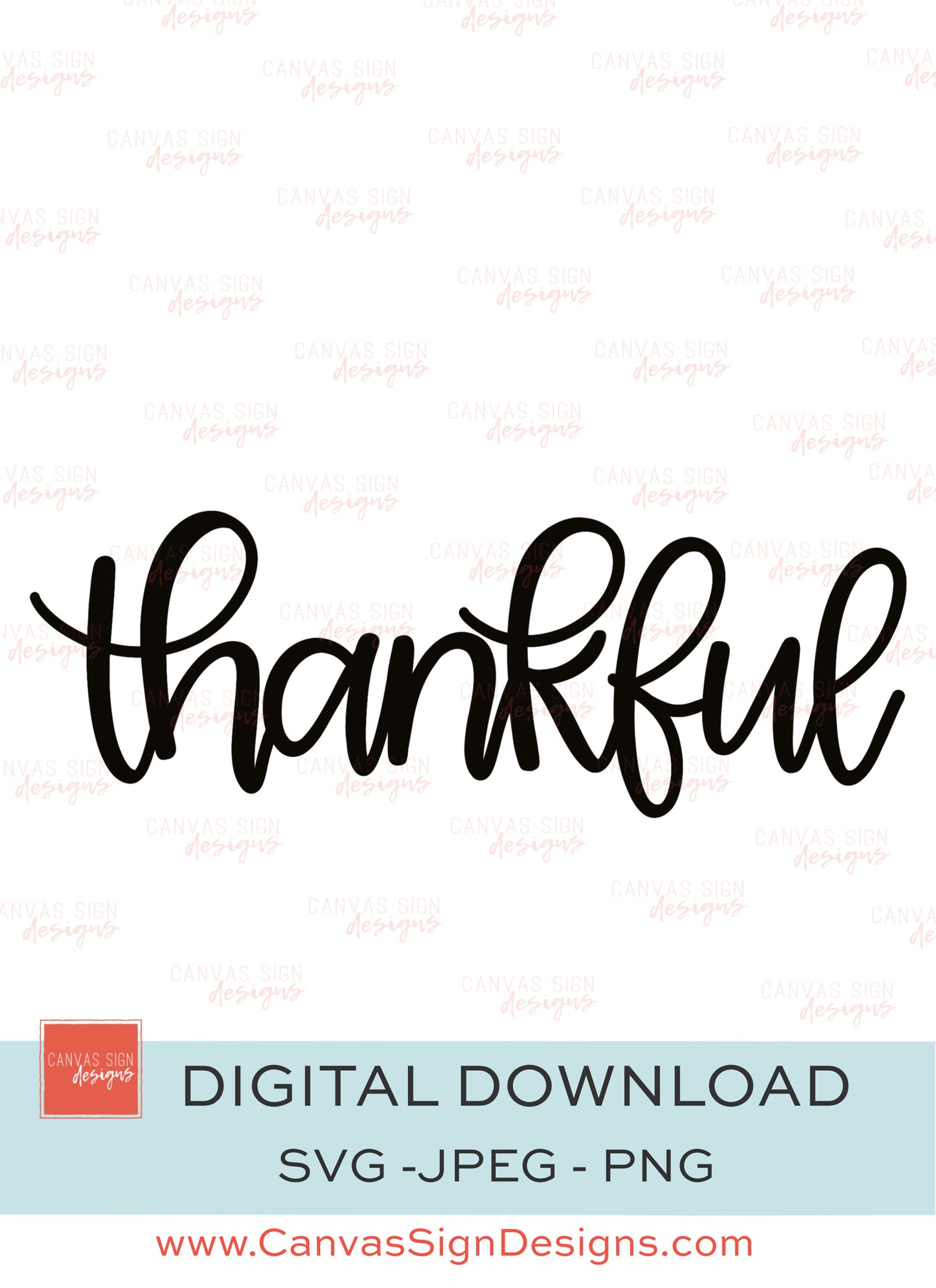Thankful Hand-Lettered Digital Download