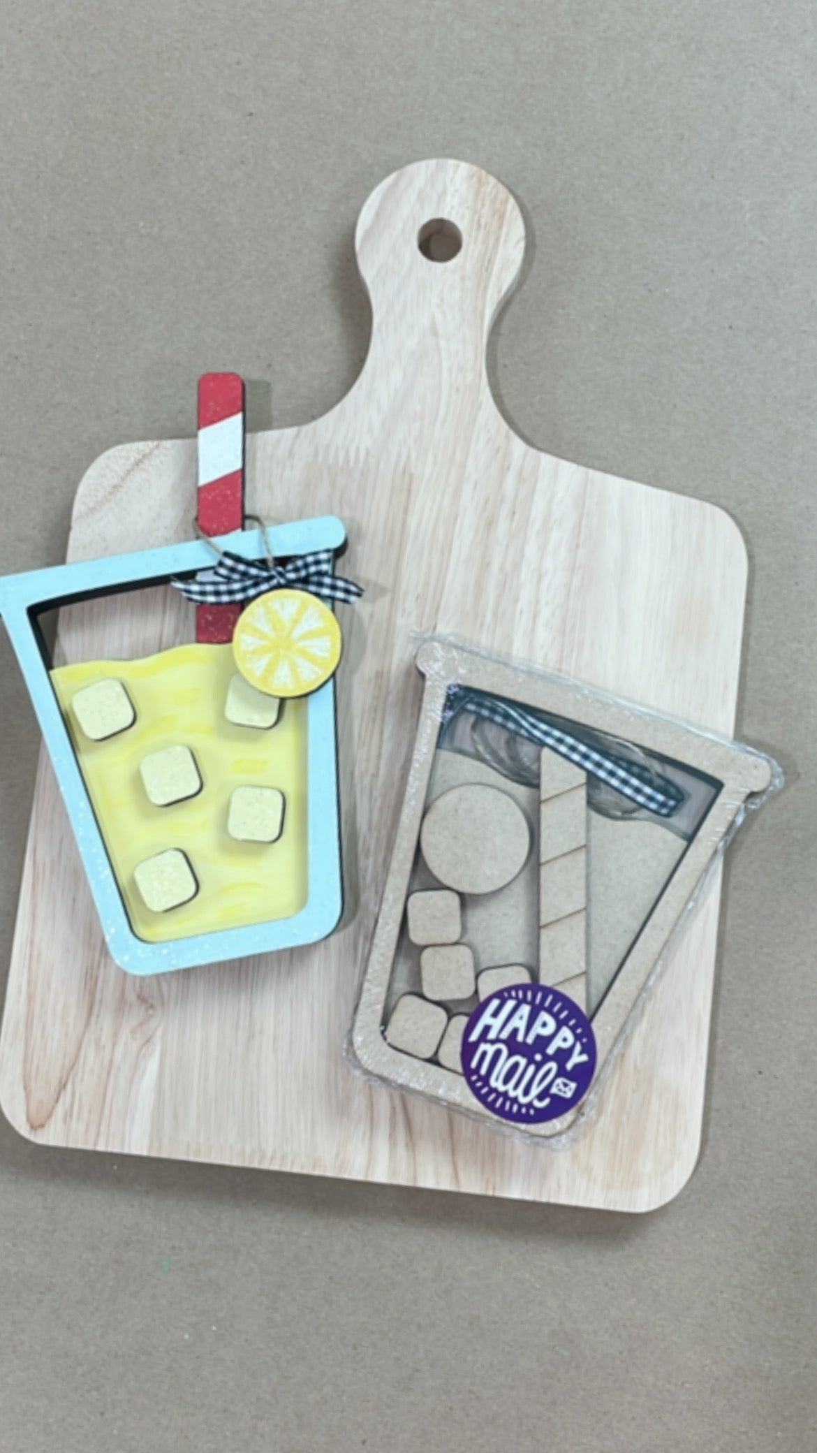 May 2024 Lemonade Glass Shelf Sitter - Happy Mail Project