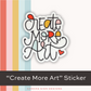 "Create More Art" Sticker