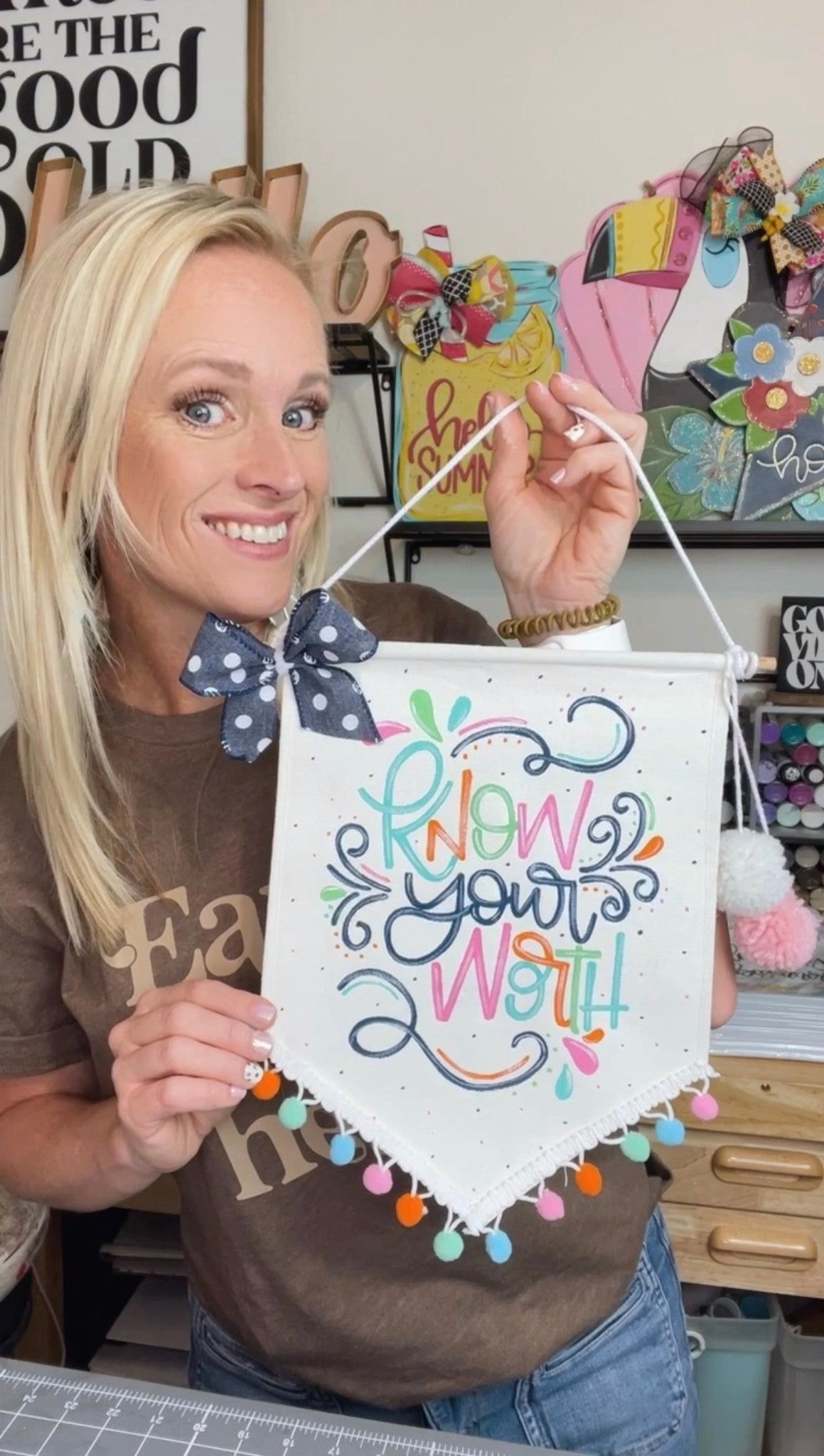 Know Your Worth Hand Lettering Template