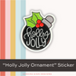 "Holly Jolly Ornament" Sticker