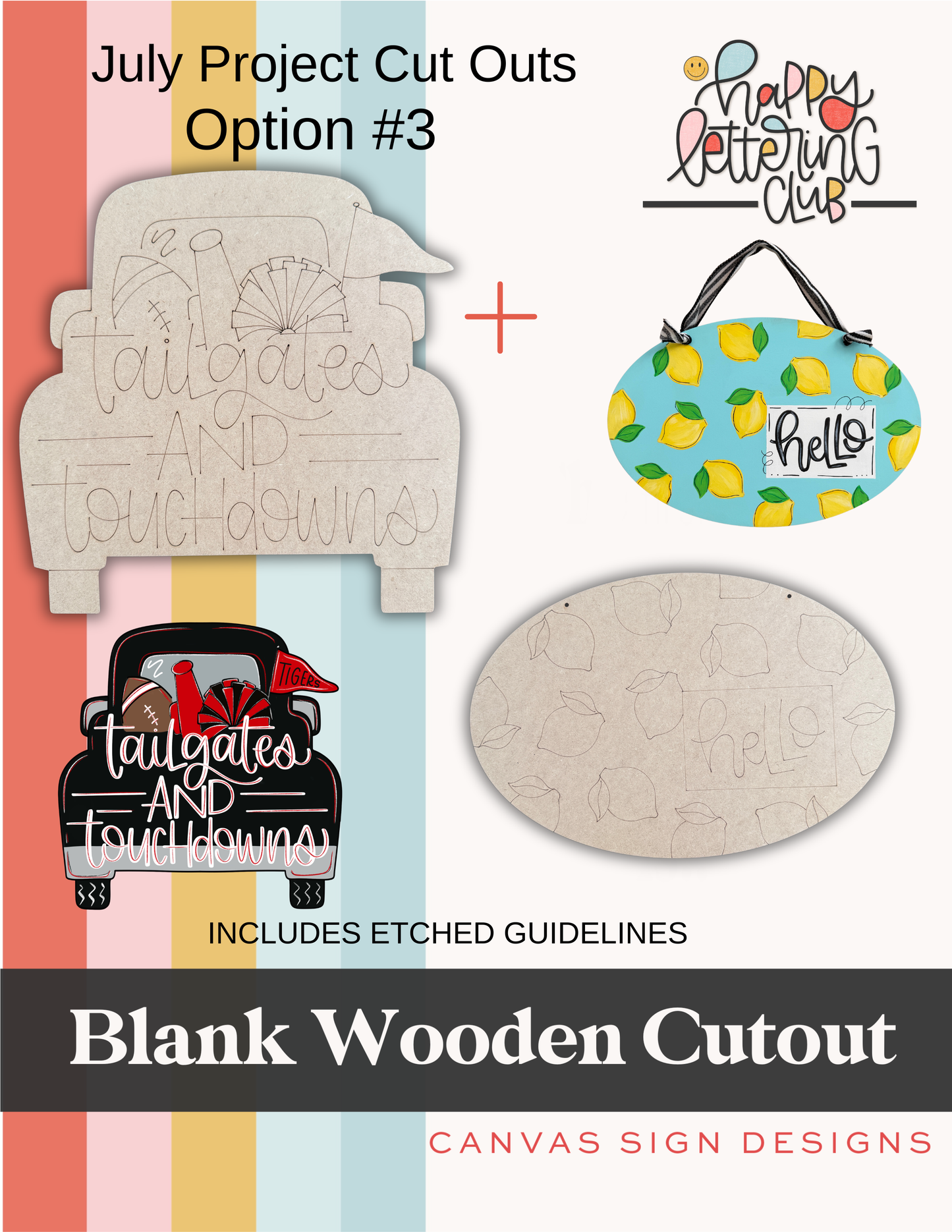 July & August HLC Project Blanks