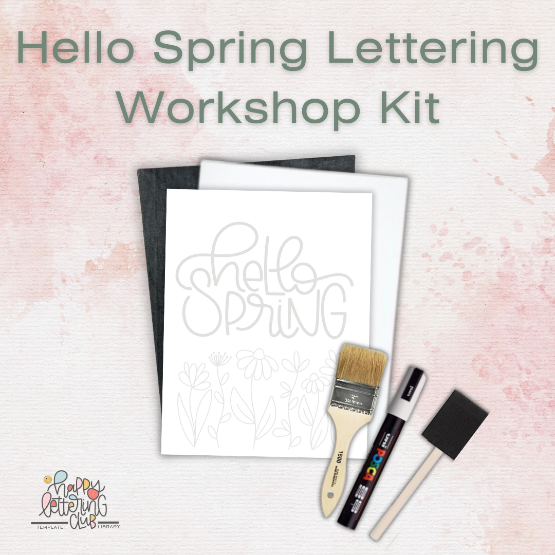 Hello Spring Lettering Workshop Kit