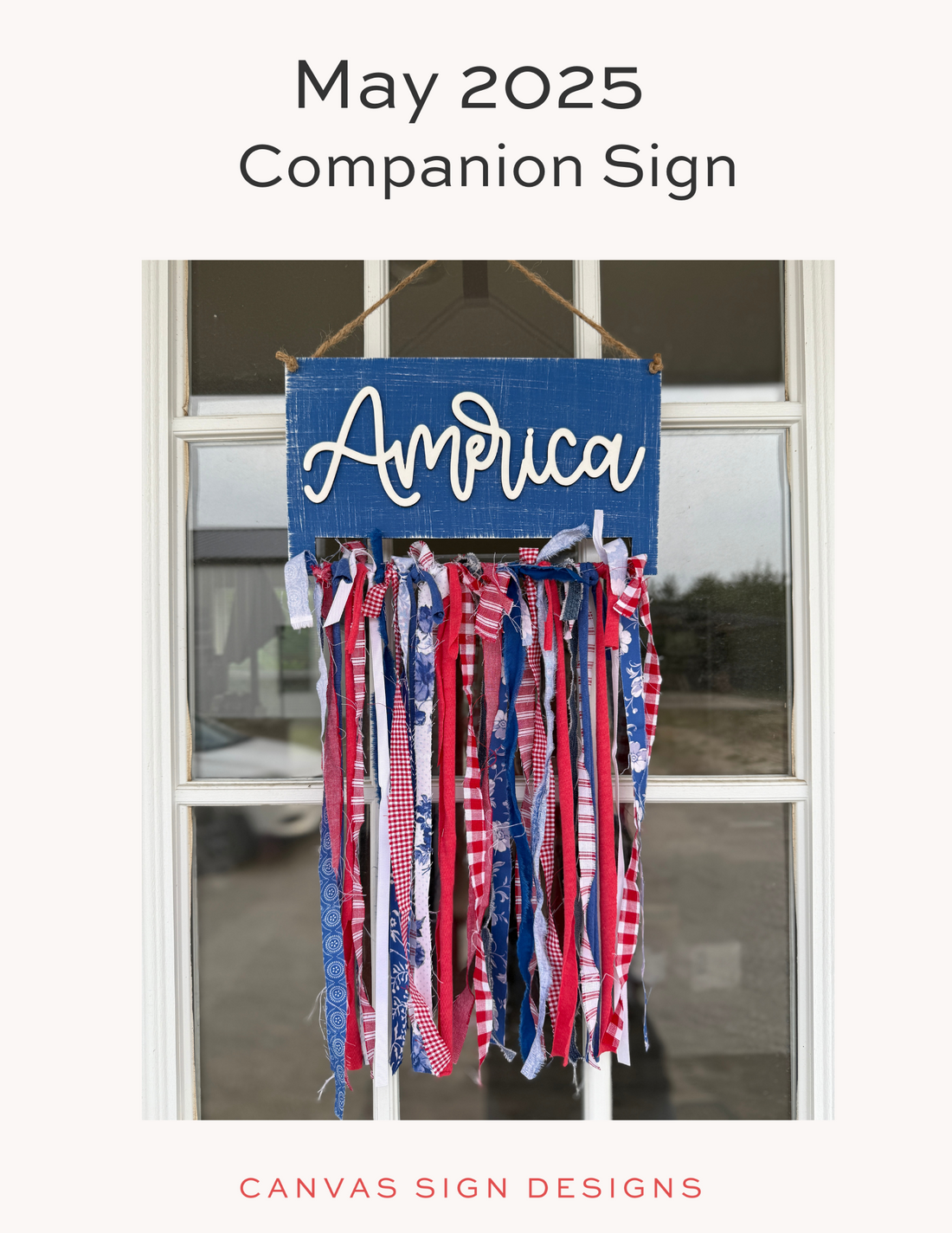 America Rag Banner Companion Sign – Canvas Sign Designs
