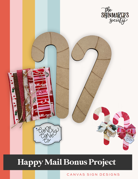 December 2024 Candy Canes - Happy Mail Project Kit