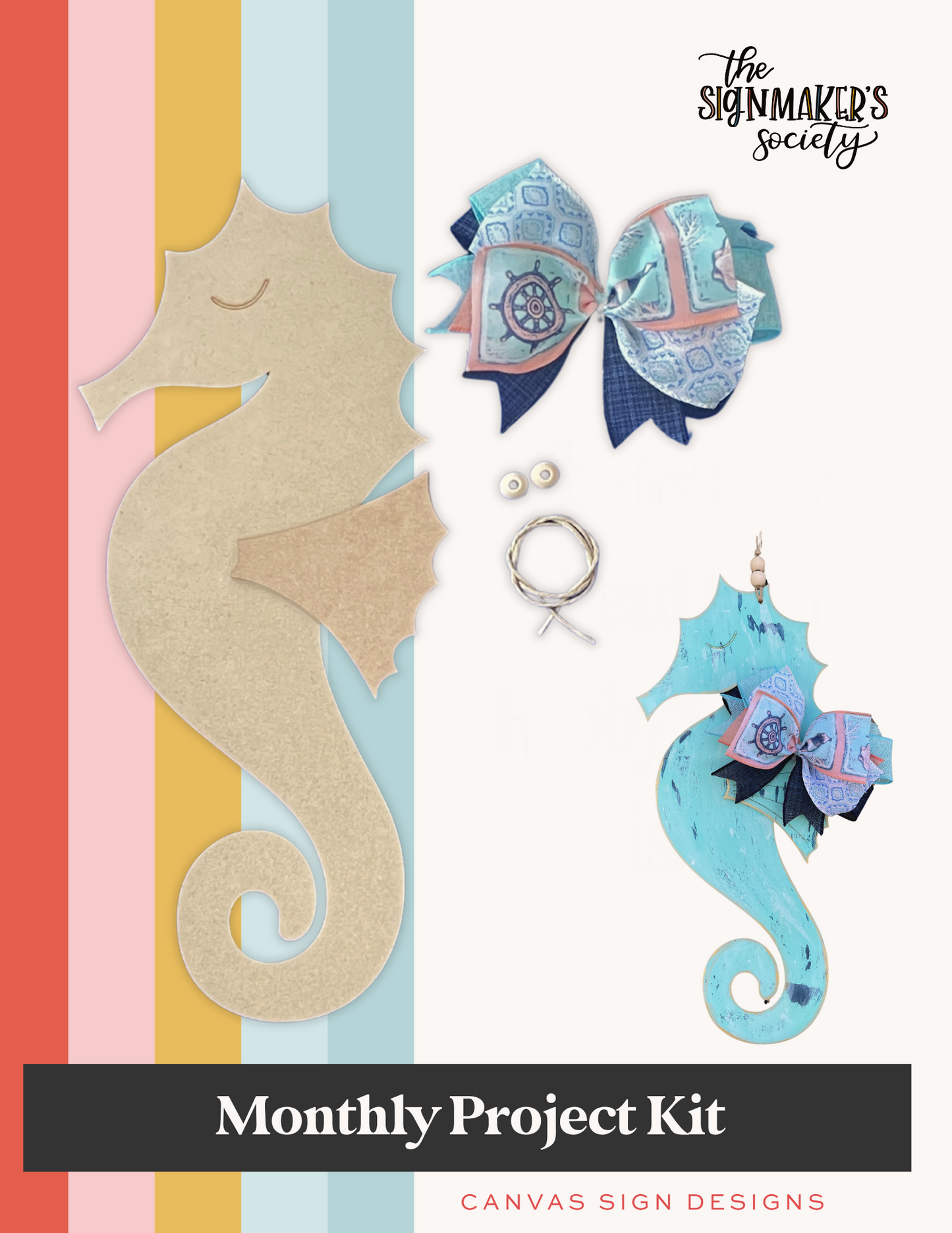 June 2024 Project Kit #1-  Sea Horse