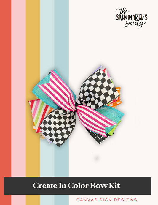 Create In Color Door Hanger Bow Kit