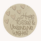Hug & Kisses Door Hanger SVG & Template