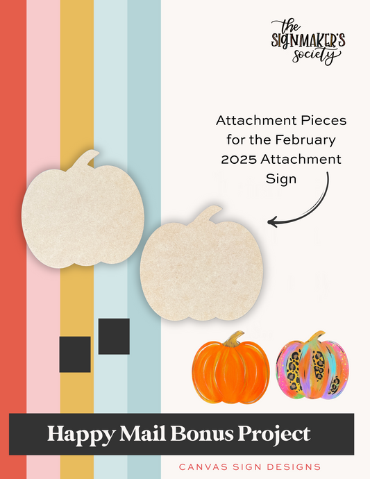 August 2025 Pumpkin Attachments (Set of 2) - Happy Mail Project Kit