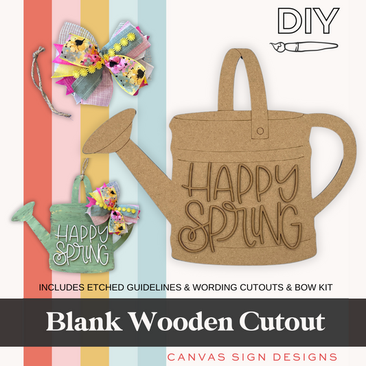 Happy Spring Watering Can Project Kit
