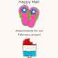May 2025 Popsicle & Flip Flops Attachments - Happy Mail Project Kit