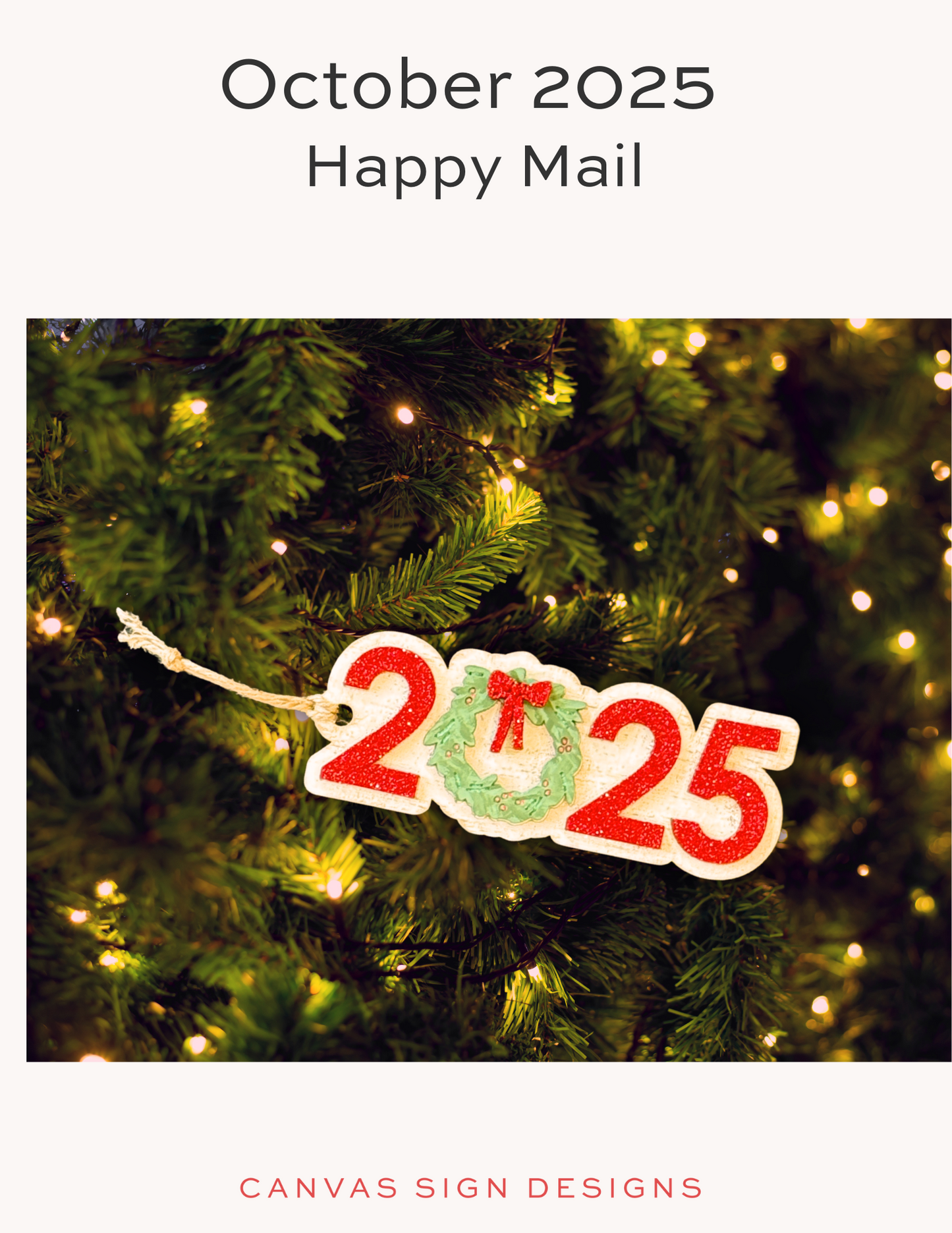 2025 Ornament - Happy Mail Project Kit