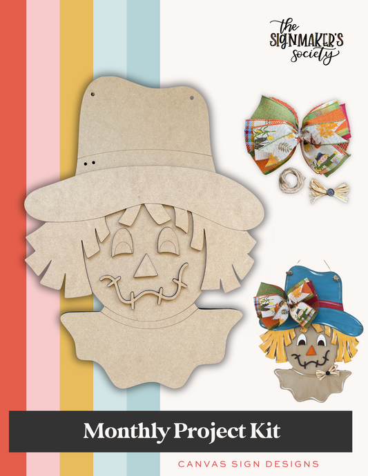 September 2025 Project Kit - Harvest Harry Door Hanger