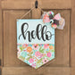 Floral Hello Door Hanger for Spring - Sign Kit for Inner Tribe