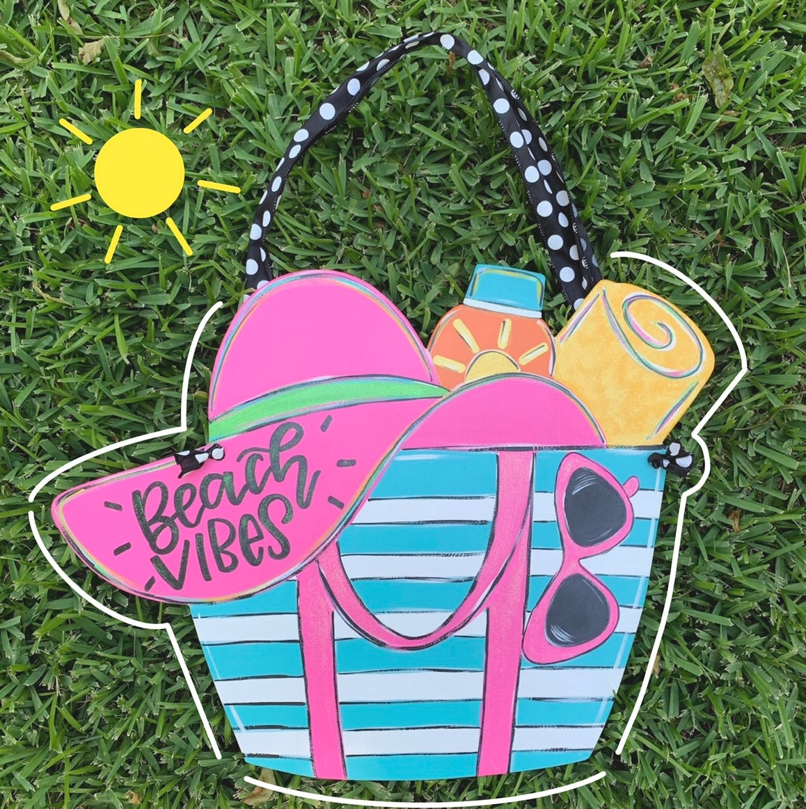 Beach Vibes Door Hanger Template