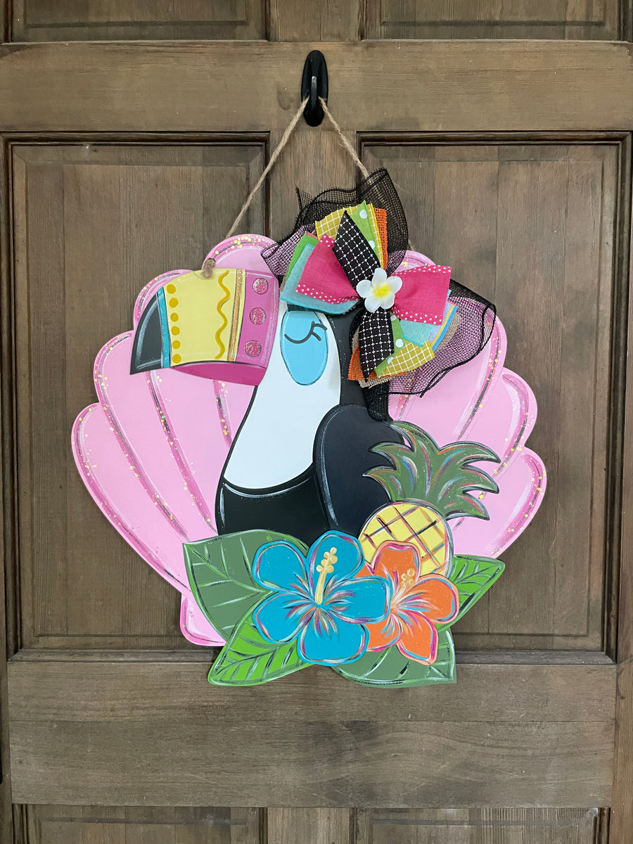 July 2023 Tropical Toucan Project Kit Canvas Sign Designs