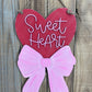 Sweet Heart Bow Door Hanger Blank