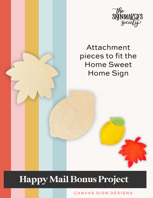 July 2025 Lemon & Leaf Attachments - Happy Mail Project Kit