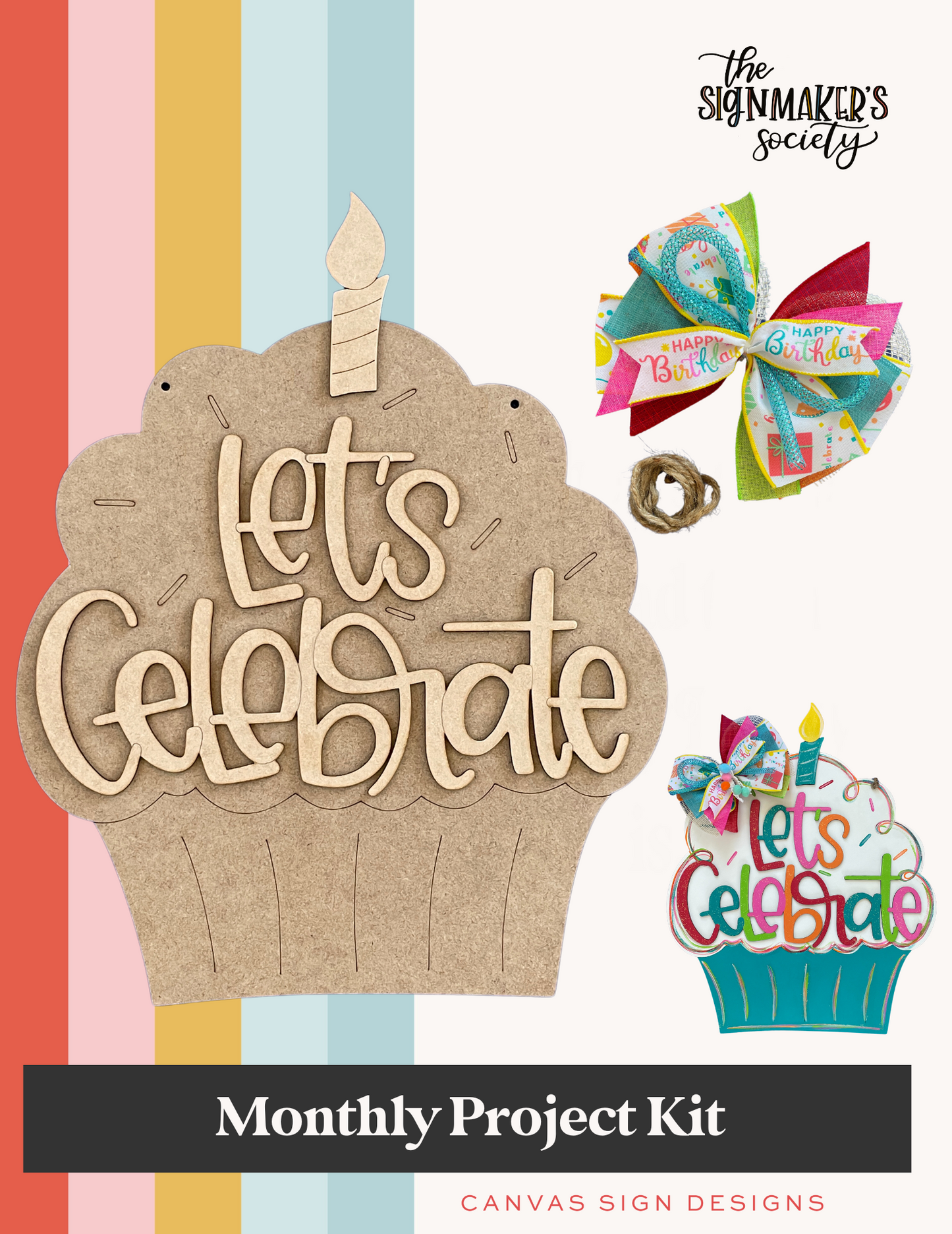 July 2024 Project Kit - Let's Celebrate Cupcake