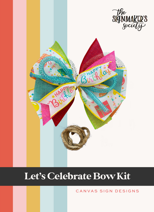 Bow Kit For The Let's Celebrate Cupcake