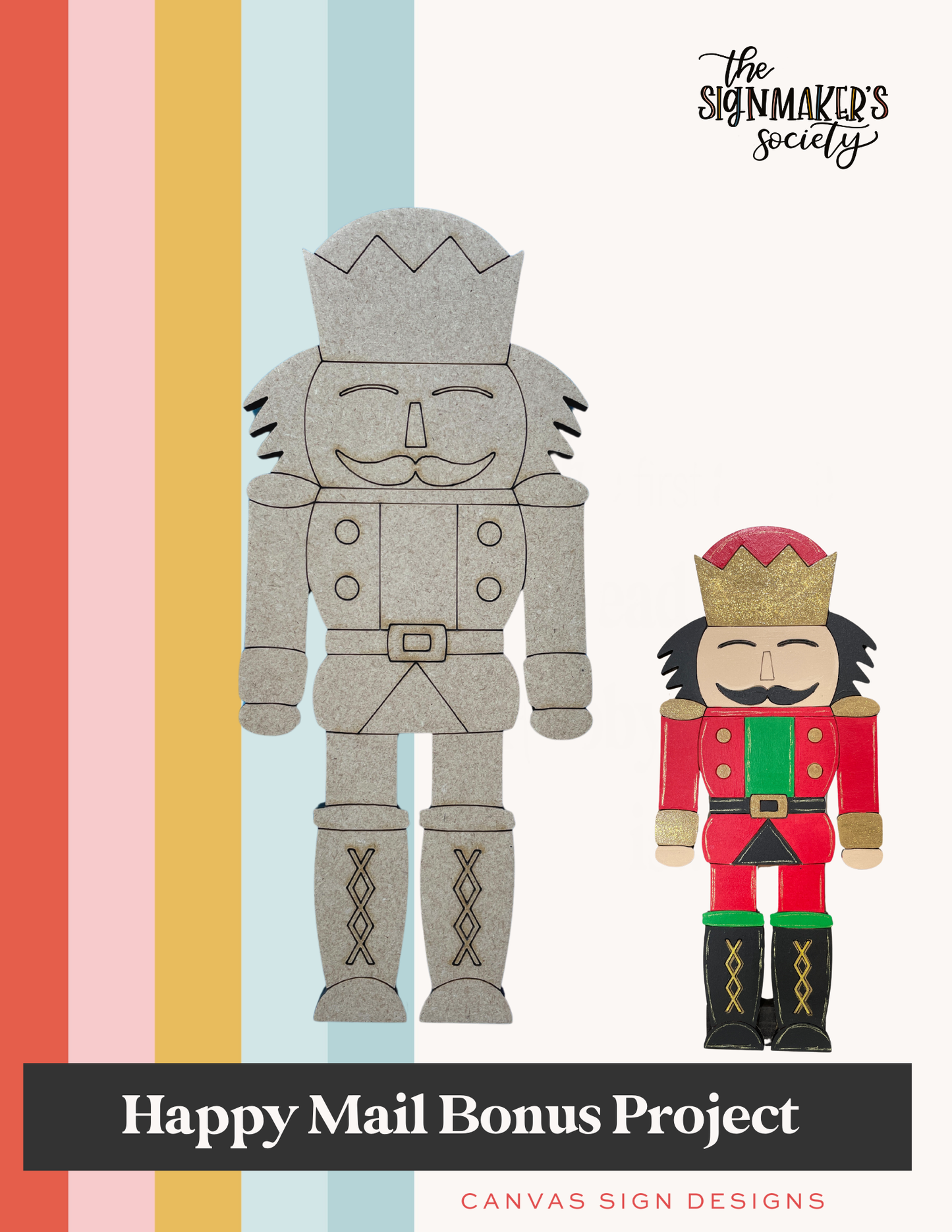 October 2024 Mini Nutcracker - Happy Mail Project Kit