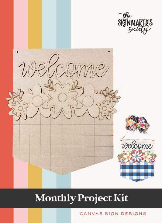 June 2023 Patriotic Flower Banner Project Kit