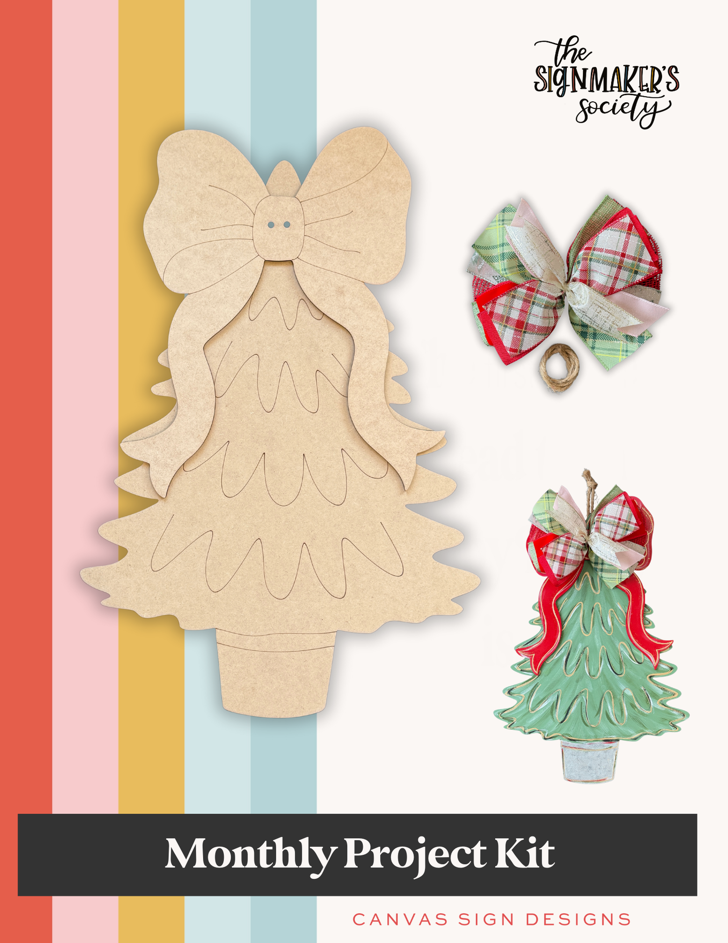 October 2025 Project Kit - Princess Tinsel Door Hanger