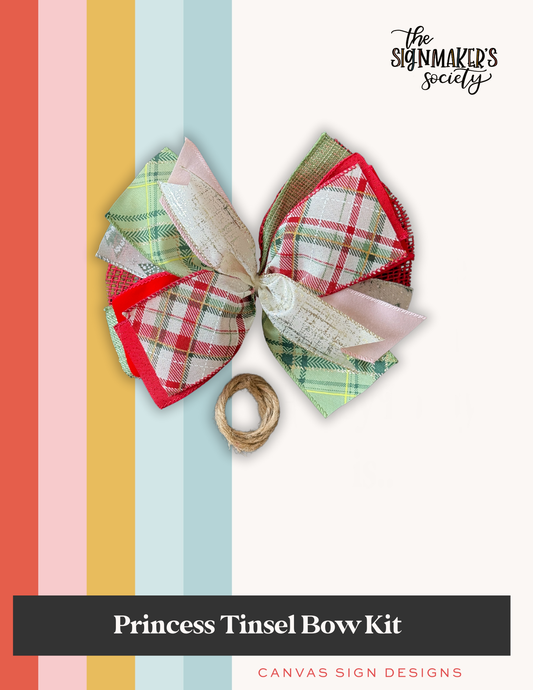 Princess Tinsel Bow Kit