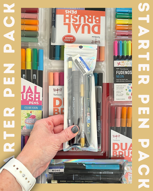Hand Lettering Starter Pen Pack - 5 pc Set