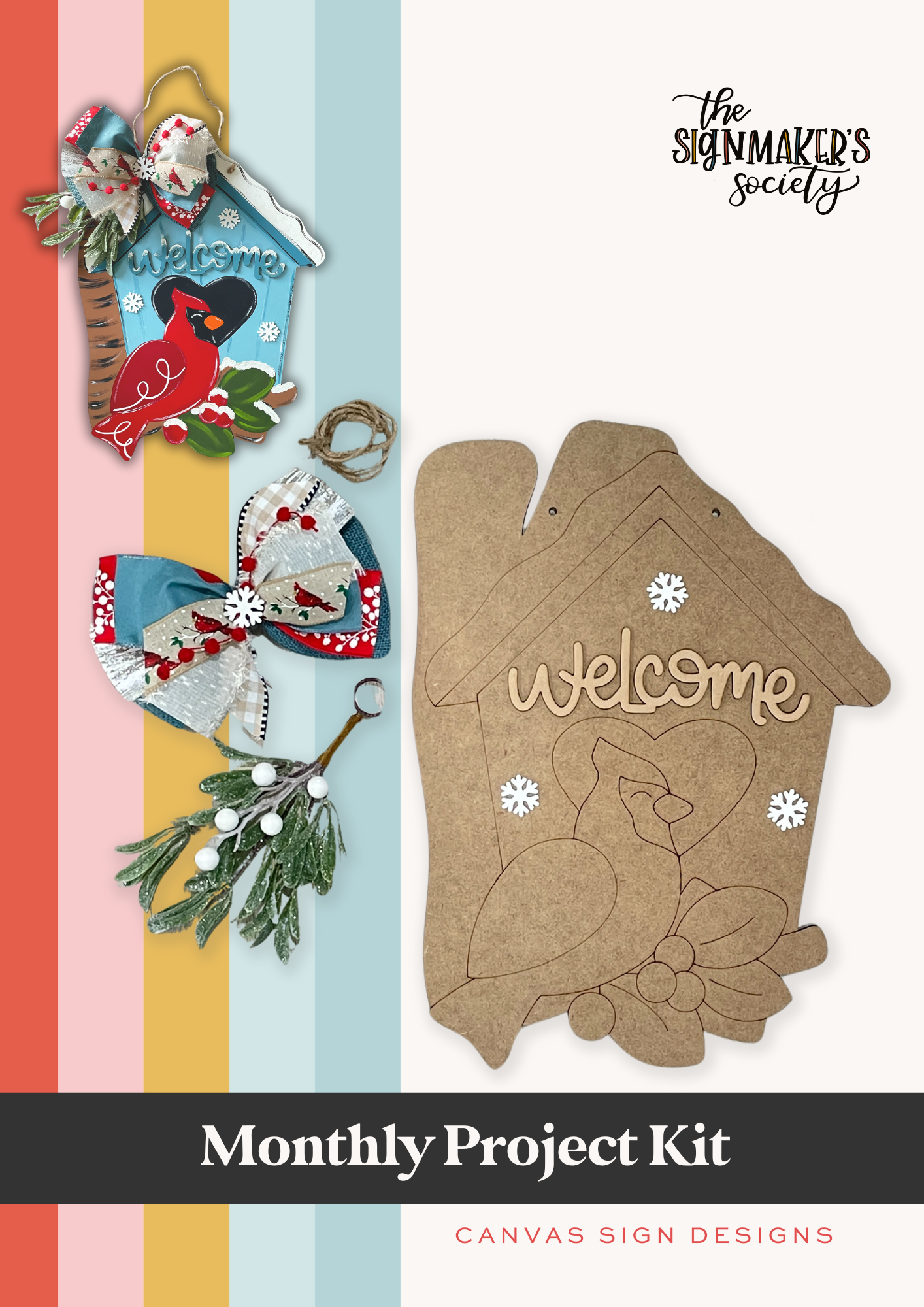 December 2023 Winter Cardinal Project Kit