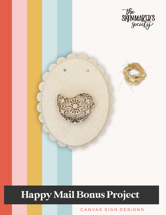 March 2025 Scalloped Spring Bird - Happy Mail Project