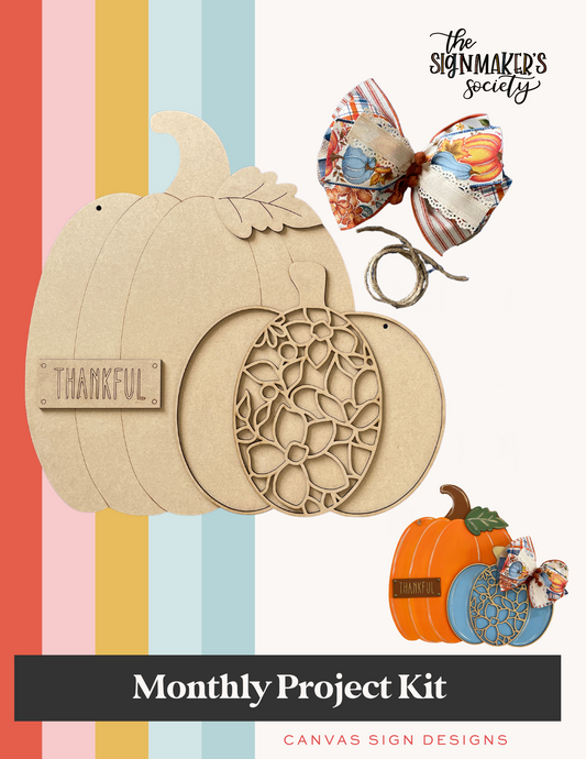 September 2024 Project Kit - Thankful Pumpkins