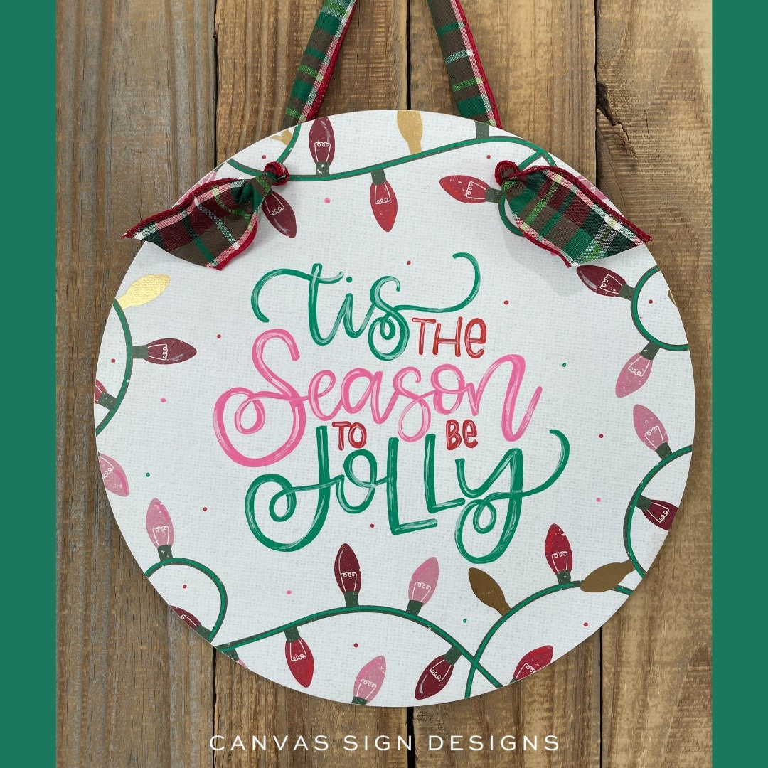 Tis the Season to be Jolly Lettering Template