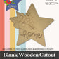 Floral Star Wooden Blank