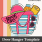 Beach Vibes Door Hanger Template