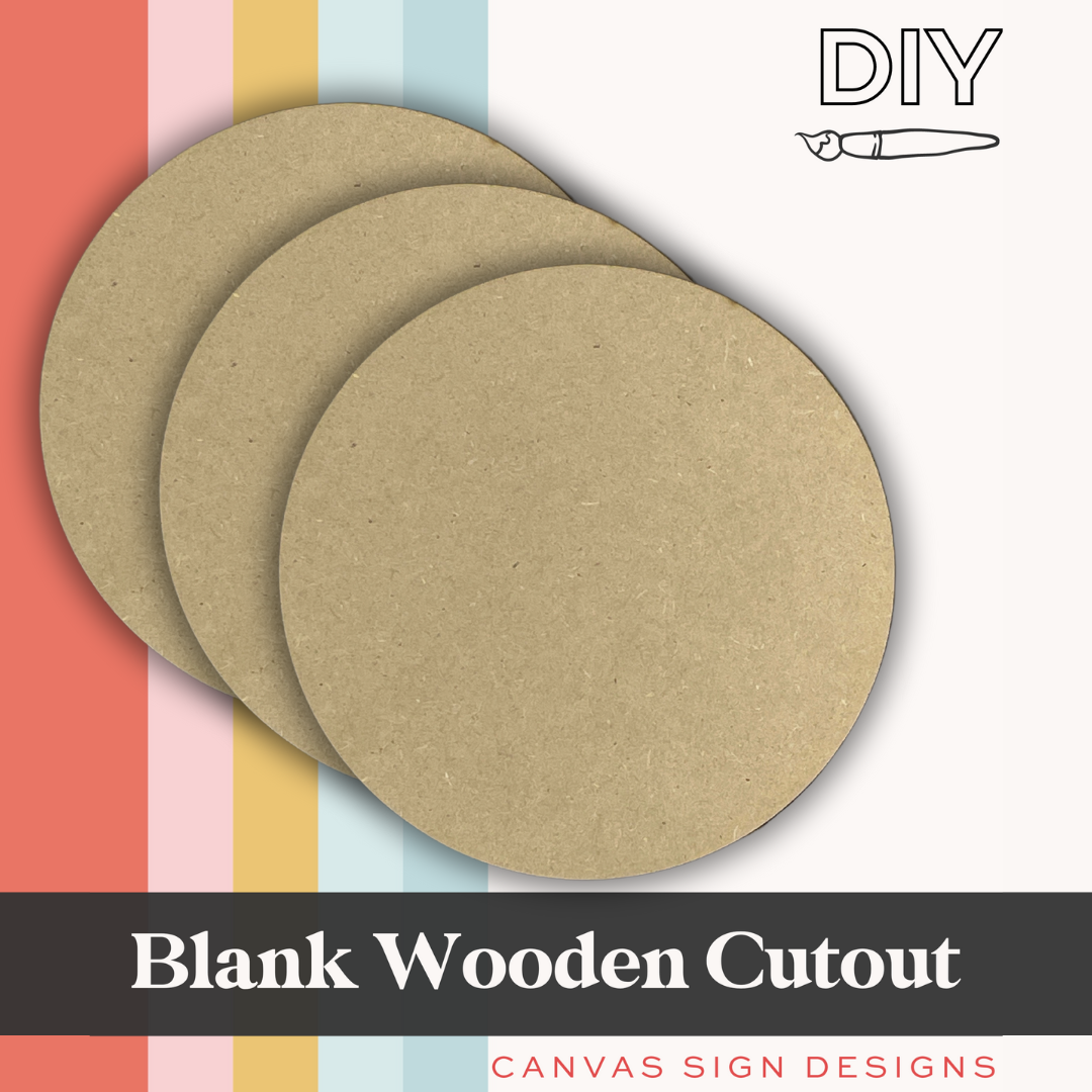 Blank Wooden Round - Set 0f 3