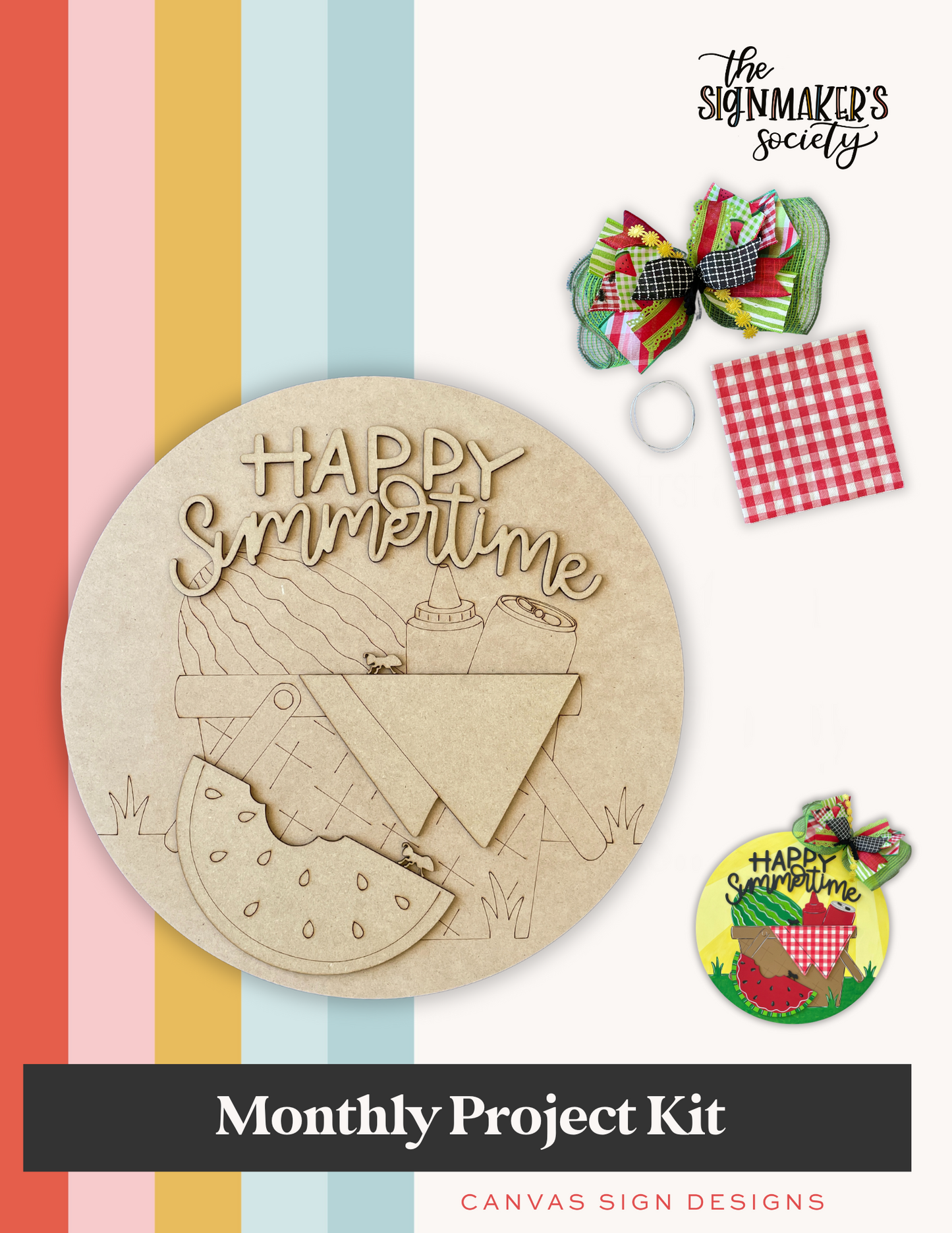 May 2024 Project Kit - Watermelon Picnic
