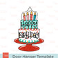 Birthday Cake Door Hanger Template