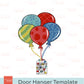 Birthday Balloons Door Hanger Template