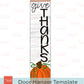 Give Thanks Porch Leaner Door Hanger Template