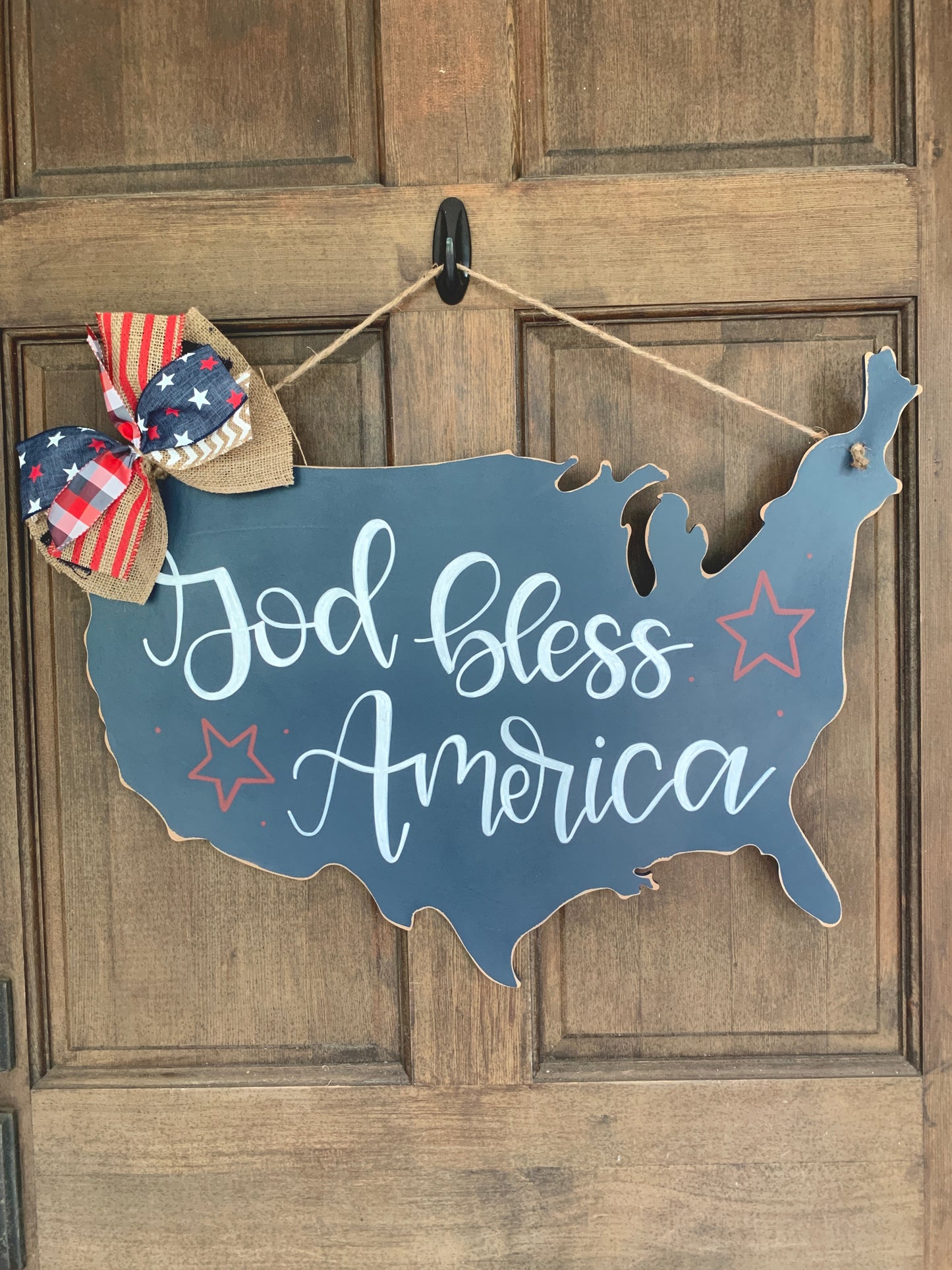 God Bless America Door Hanger Template