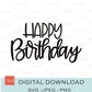Happy Birthday Hand-Lettered Digital Download