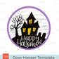 Halloween Haunted House Door Hanger Template