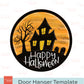 Halloween Haunted House Door Hanger Template