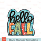 Hello Fall Door Hanger Template